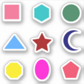 色付きシェイプシール シール (正面)