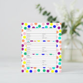 色付きドットアドレス帳ページ (スタンド正面)