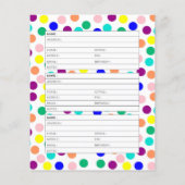 色付きドットアドレス帳ページ (裏面)