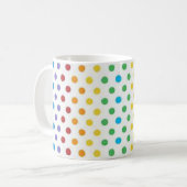 色付きドット コーヒーマグカップ (正面左)