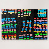 色付きドット ジグソーパズル (横)