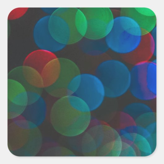 色付きドット スクエアシール (正面)