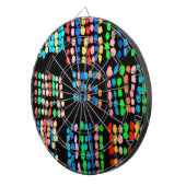 色付きドット ダーツボード (正面右)