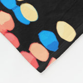 色付きドット フリースブランケット (角)