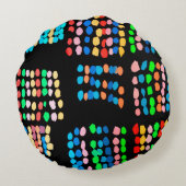 色付きドット ラウンドクッション (裏面)