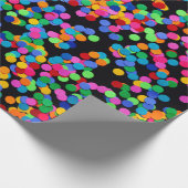 色付きドット ラッピングペーパー (角)