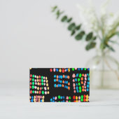 色付きドット 名刺 (スタンド正面)