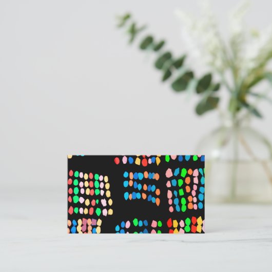 色付きドット 名刺 (スタンド正面)