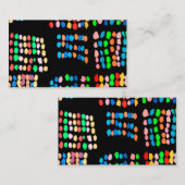 色付きドット 名刺 (正面/裏面)