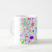 色付きバブルのマグカップ コーヒーマグカップ (正面左)