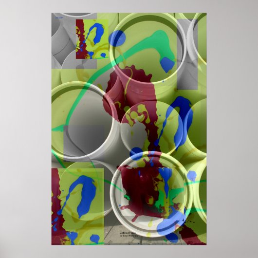 色付きパイプ ポスター (正面)