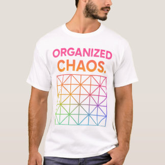 色付きパターン Tシャツ