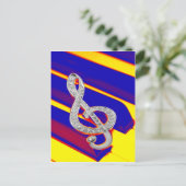 色付きピアノグレフ ポストカード (スタンド正面)