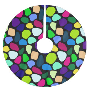 色付きフラットストーンモザイクI +あなたのアイディア ブラッシュドポリエステルツリースカート