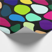 色付きフラットストーンモザイクI +あなたのアイディア ラッピングペーパー (角)