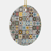 色付きモロッコタイル セラミックオーナメント (右)