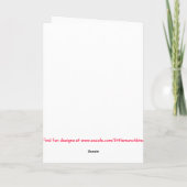 色付き三つ子ストッキング シーズンカード (裏面)