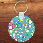 色付き円キーチェーン キーホルダー (正面)