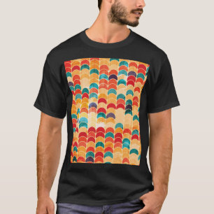 色付き円:シームレグランジームパターン。 Tシャツ