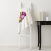 色付き卵のシャーパ毛布のバニー。 シェルパブランケット (インサイチュ)