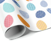 色付き卵イースター沿岸名門私立校風の復活祭 ラッピングペーパー (ロールコーナー)