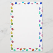 色付き卵イースター 便箋 (正面)