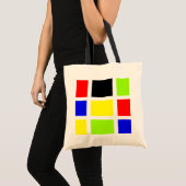 色付き四角形01 トートバッグ (正面(商品))