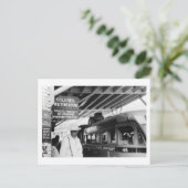 色付き待合室ヴィンテージ ポストカード (スタンド正面)