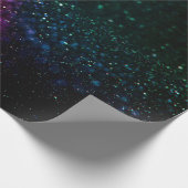 色付き抽象芸術ぼやけの背景 ラッピングペーパー (角)