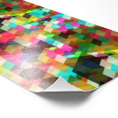色付き抽象芸術ベクトルカラフル三角形SQU フォトプリント            (角)