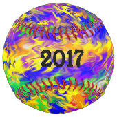 色付き数々のソフトボール ソフトボール (裏面)