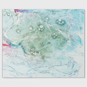 色付き数々の抽象芸術 ラッピングペーパー (フラット)