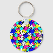 色付き明るいスポットキーチェーン キーホルダー (正面)