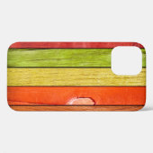 色付き木目テクスチャ、3Dイラストレーション3d、アブストラック Case-Mate iPhoneケース (裏面 (横))