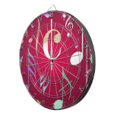 色付き楽譜 ダーツボード (正面右)