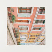 色付き構造数々の撮影建物 タペストリー (正面(横))