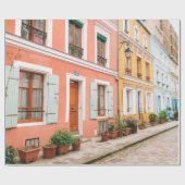 色付き構造数々の撮影建物 ラッピングペーパー (フラット)