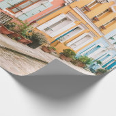 色付き構造数々の撮影建物 ラッピングペーパー (角)