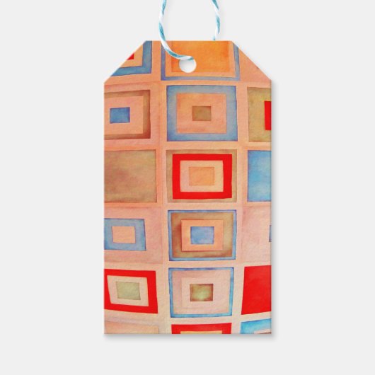 色付き正方形 ギフトタグ (正面)