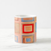 色付き正方形 コーヒーマグカップ (中央)