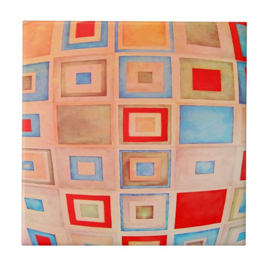 色付き正方形 タイル (正面)