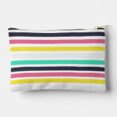 色付き水平ストライプ色 アクセサリーポーチ (裏面)