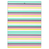 色付き水平ストライプ色 クリップボード (裏面)