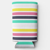 色付き水平ストライプ色 スリム缶クーラー (裏面)