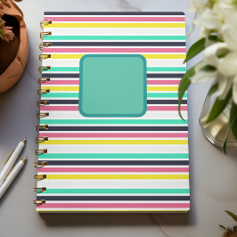 色付き水平ストライプ色 プランナー手帳