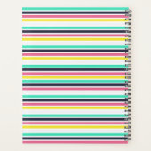 色付き水平ストライプ色 プランナー手帳 (裏面)