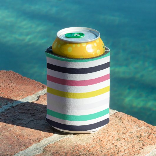 色付き水平ストライプ色 缶クーラー (インサイチュ プール)
