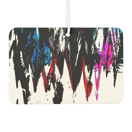 色付き波 カーエアーフレッシュナー (正面)