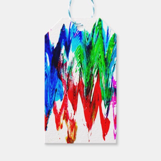 色付き波 ギフトタグ (正面)