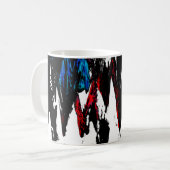 色付き波 コーヒーマグカップ (正面左)
